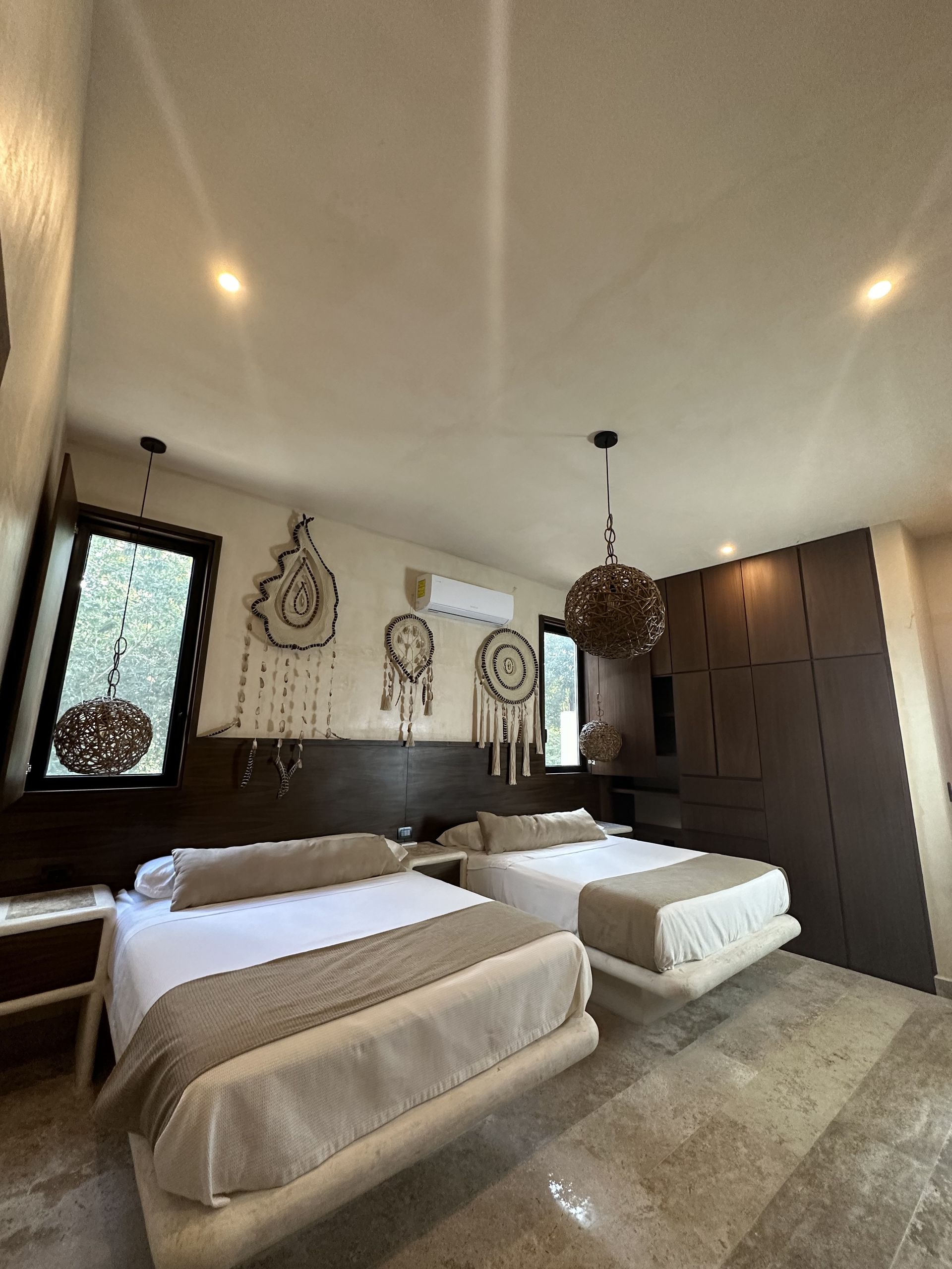Recámara de lujo en Villa Aaktun con cama king, Tulum
