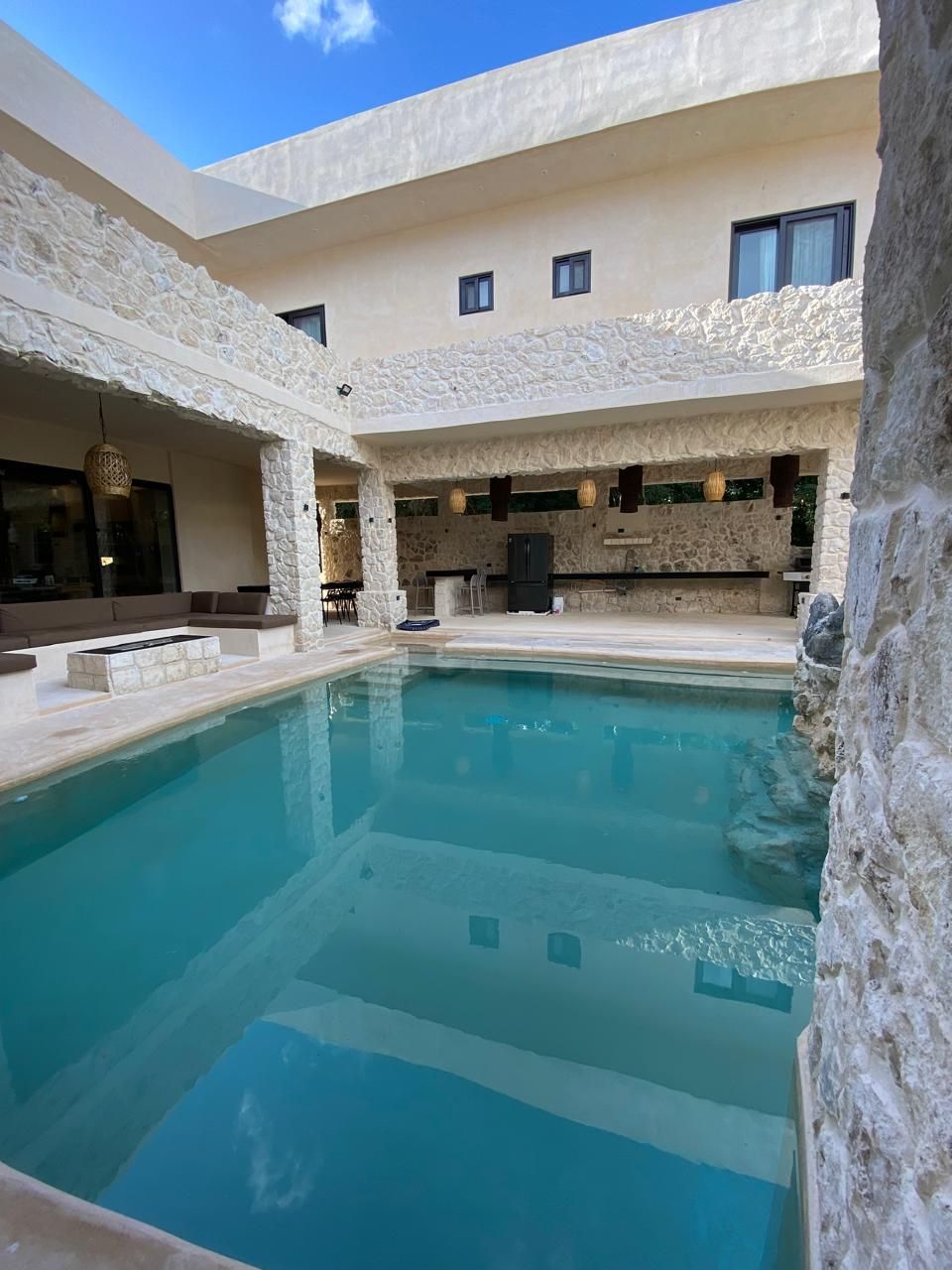 Instalaciones de Villa Aaktun en Tulum, casa de lujo